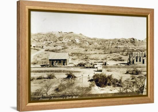 Eritrea, Saati, Railway Station and Fort North-null-Framed Premier Image Canvas