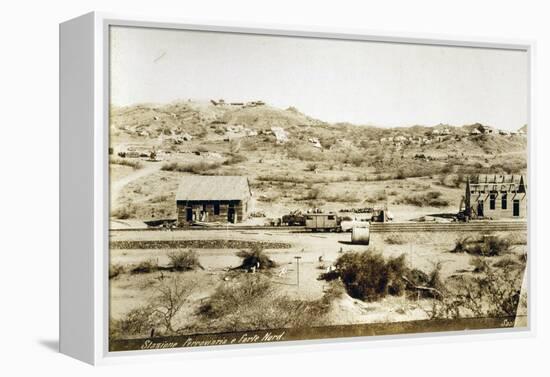 Eritrea, Saati, Railway Station and Fort North-null-Framed Premier Image Canvas