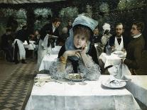 At the Restaurant le Doyen, Paris-Ernest Ange Duez-Framed Giclee Print