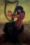 Muse Playing the Harp-Ernest Antoine Hebert-Giclee Print