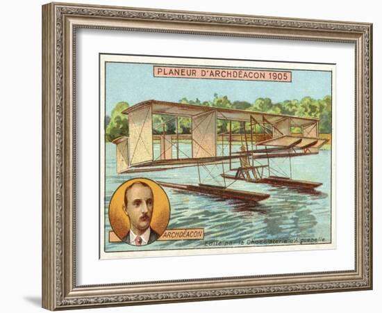 Ernest Archdeacon's Glider, 1905-null-Framed Giclee Print