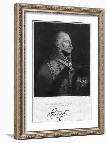 Ernest Augustus I of Hanover, King of Hanover, 19th Century-HR Cook-Framed Giclee Print
