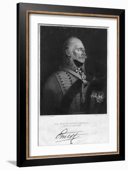 Ernest Augustus I of Hanover, King of Hanover, 19th Century-HR Cook-Framed Giclee Print