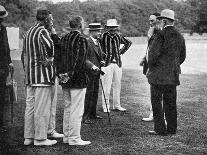 Royal Cricketers at Cumberland Lodge, Windsor Great Park, Berkshire, 1911-Ernest Brook-Framed Giclee Print