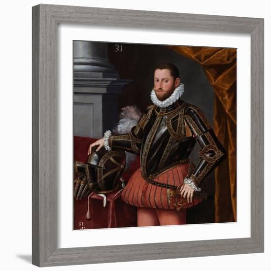 Ernest D'autriche, Archiduc Du Saint Empire - Portrait of Archduke Ernest of Austria (1553-1595) Pa-Alonso Sanchez Coello-Framed Giclee Print