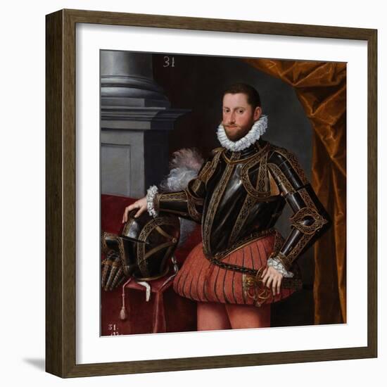 Ernest D'autriche, Archiduc Du Saint Empire - Portrait of Archduke Ernest of Austria (1553-1595) Pa-Alonso Sanchez Coello-Framed Giclee Print