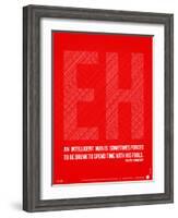 Ernest Hemingway Quote Poster-NaxArt-Framed Art Print