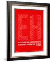 Ernest Hemingway Quote Poster-NaxArt-Framed Art Print