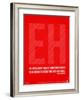 Ernest Hemingway Quote Poster-NaxArt-Framed Art Print