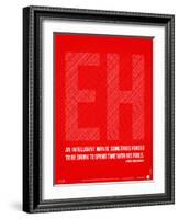Ernest Hemingway Quote Poster-NaxArt-Framed Art Print