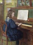 Playing the Piano-Ernest Higgins Rigg-Giclee Print