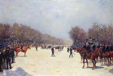 The Funeral of Mac-Mahon, 22 October 1893, 1896 (Oil on Canvas)-Ernest Jean Delahaye-Framed Giclee Print