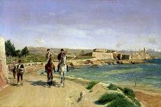 La promenade à cheval à Antibes-Ernest Meissonier-Framed Giclee Print