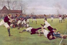 Rugby Try Scored 1897-Ernest Prater-Photographic Print