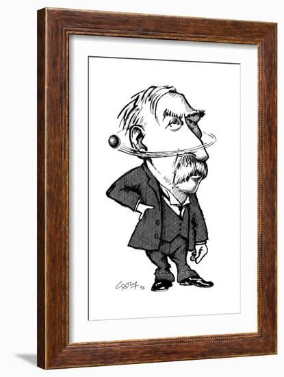 Ernest Rutherford, Caricature-Gary Gastrolab-Framed Giclee Print