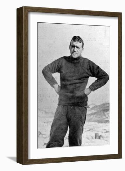 Ernest Shackleton, British Explorer, Antarctica, 1909-null-Framed Giclee Print