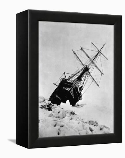 Ernest Shackleton's Expedition Ship Endurance Trapped in Ice-null-Framed Premier Image Canvas