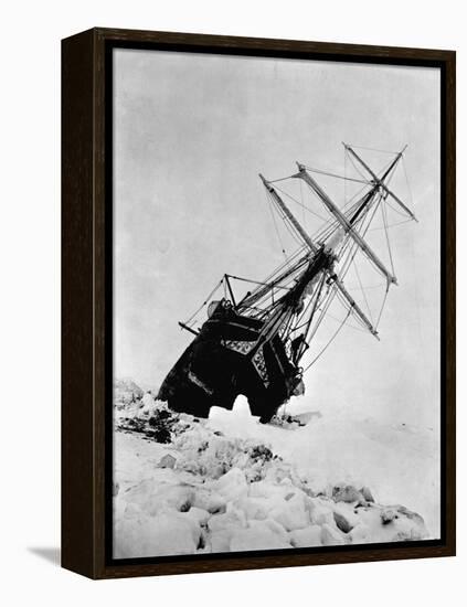 Ernest Shackleton's Expedition Ship Endurance Trapped in Ice-null-Framed Premier Image Canvas