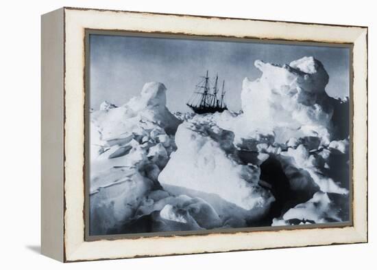 Ernest Shackleton's Ship, Endurance, in Weddell Sea Pack Ice in Antarctica, 1916-null-Framed Stretched Canvas