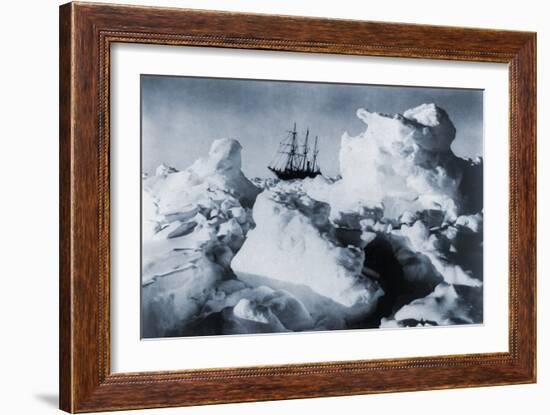 Ernest Shackleton's Ship, Endurance, in Weddell Sea Pack Ice in Antarctica, 1916-null-Framed Photo