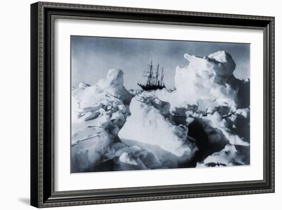 Ernest Shackleton's Ship, Endurance, in Weddell Sea Pack Ice in Antarctica, 1916-null-Framed Photo