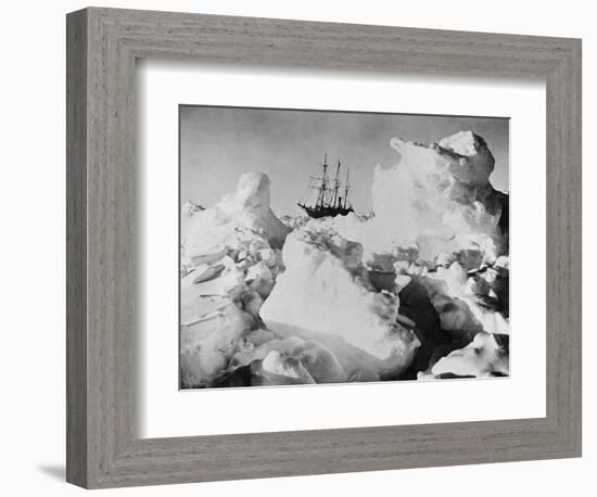 Ernest Shackleton's Ship Endurance Trapped in Ice-Bettmann-Framed Photographic Print