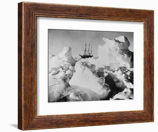 Ernest Shackleton's Ship Endurance Trapped in Ice-Bettmann-Framed Photographic Print