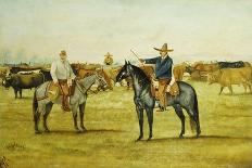 The Winners Enclosure, Encerrando El Ganado, 1910-Ernesto Icaza-Framed Premier Image Canvas