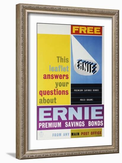 Ernie Premium Savings Bonds-null-Framed Art Print