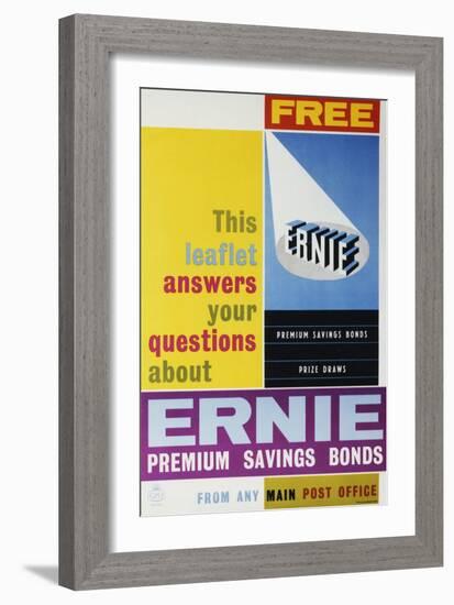 Ernie Premium Savings Bonds-null-Framed Art Print