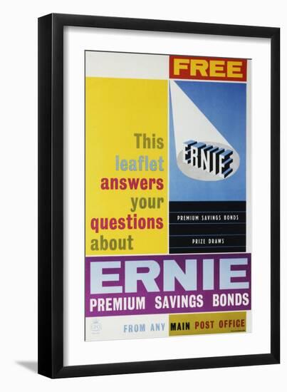 Ernie Premium Savings Bonds-null-Framed Art Print