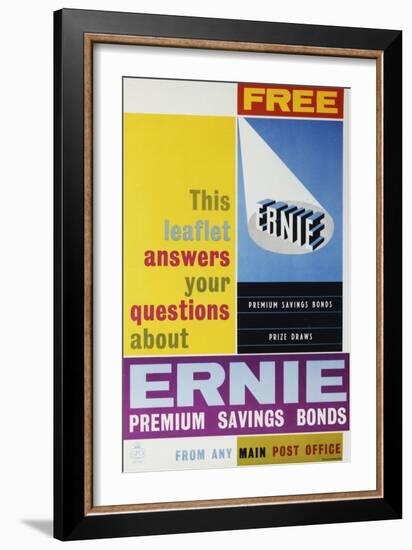 Ernie Premium Savings Bonds-null-Framed Art Print