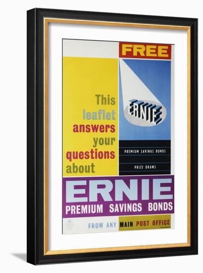 Ernie Premium Savings Bonds-null-Framed Art Print