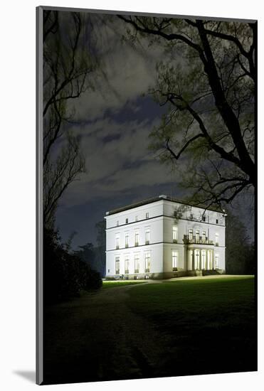 Ernst Barlach House, Museum, at Night, Illuminated, Park-Axel Schmies-Mounted Photographic Print