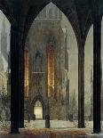 Cathedral in Winter, 1821-Ernst Ferdinand Oehme-Premier Image Canvas
