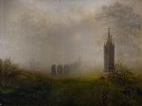 Procession in the Mist, 1828-Ernst Ferdinand Oehme-Framed Premier Image Canvas