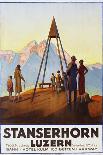 Stanserhorn Luzern Poster-Ernst Hodel-Mounted Giclee Print