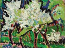 Meadows in Bloom, 1920 (Oil on Canvas)-Ernst Ludwig Kirchner-Giclee Print