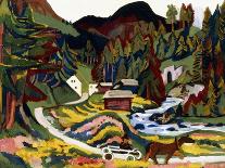 Sertig Path in Summer-Ernst Ludwig Kirchner-Giclee Print