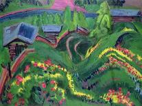 Meadows in Bloom, 1920 (Oil on Canvas)-Ernst Ludwig Kirchner-Giclee Print