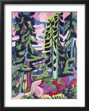 Tableau Sur Toile "Waldstrasse" D'Ernst Ludwig Kirchner - Reproduction Prête à Accrocher