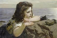 Girl with a Lizard, 1884-Ernst Stückelberg-Framed Giclee Print