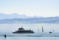 Lion and Lighthouse in the Port Entrance, Lindau, Lake of Constance, Bavarians, Germany-Ernst Wrba-Photographic Print