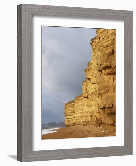 Eroded Cliffs At Burton Bradstock-Adrian Bicker-Framed Photographic Print