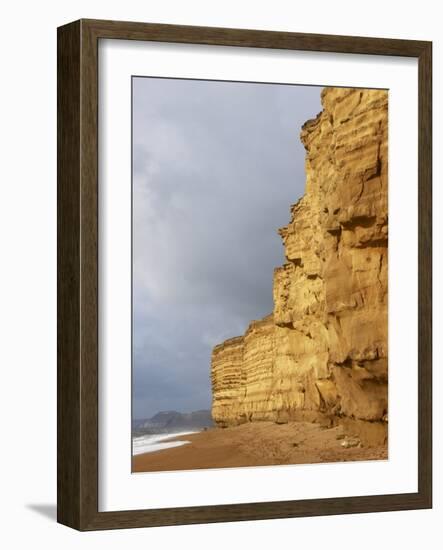 Eroded Cliffs At Burton Bradstock-Adrian Bicker-Framed Photographic Print