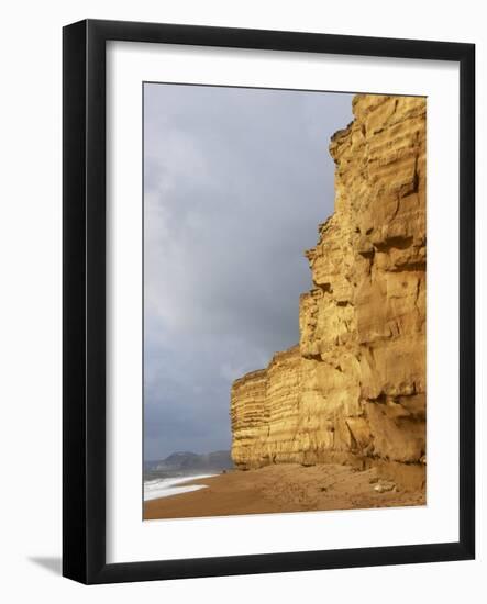 Eroded Cliffs At Burton Bradstock-Adrian Bicker-Framed Photographic Print