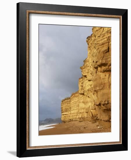 Eroded Cliffs At Burton Bradstock-Adrian Bicker-Framed Photographic Print
