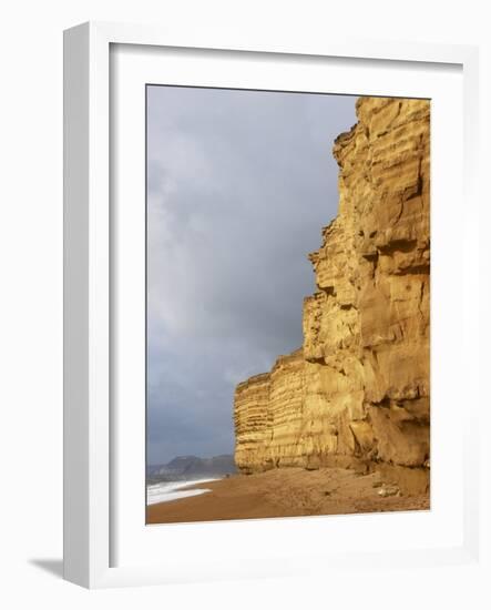 Eroded Cliffs At Burton Bradstock-Adrian Bicker-Framed Photographic Print