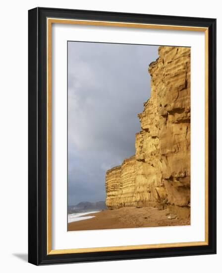 Eroded Cliffs At Burton Bradstock-Adrian Bicker-Framed Photographic Print