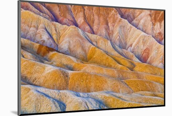 Eroded Hills Below Zabriskie Point, Death Valley National Park. California Usa-Russ Bishop-Mounted Photographic Print